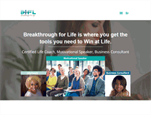 Tablet Screenshot of breakthroughforlife.com